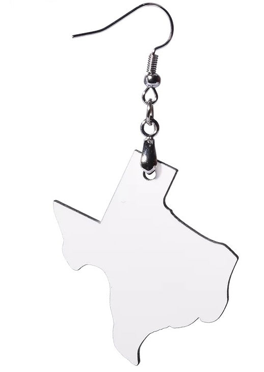 Sublimation Texas Blank MDF Earring