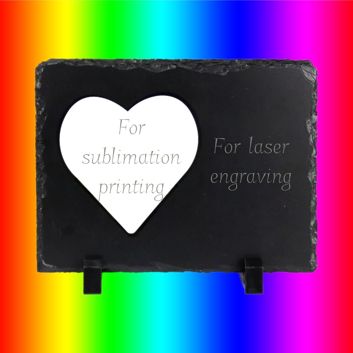 Sublimation / Laser engraving ROCK SLATE  PLAQUE (multiple variants)