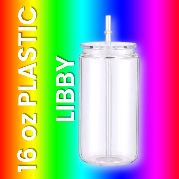 16 oz NOT FOR Sublimation PLASTIC libby
