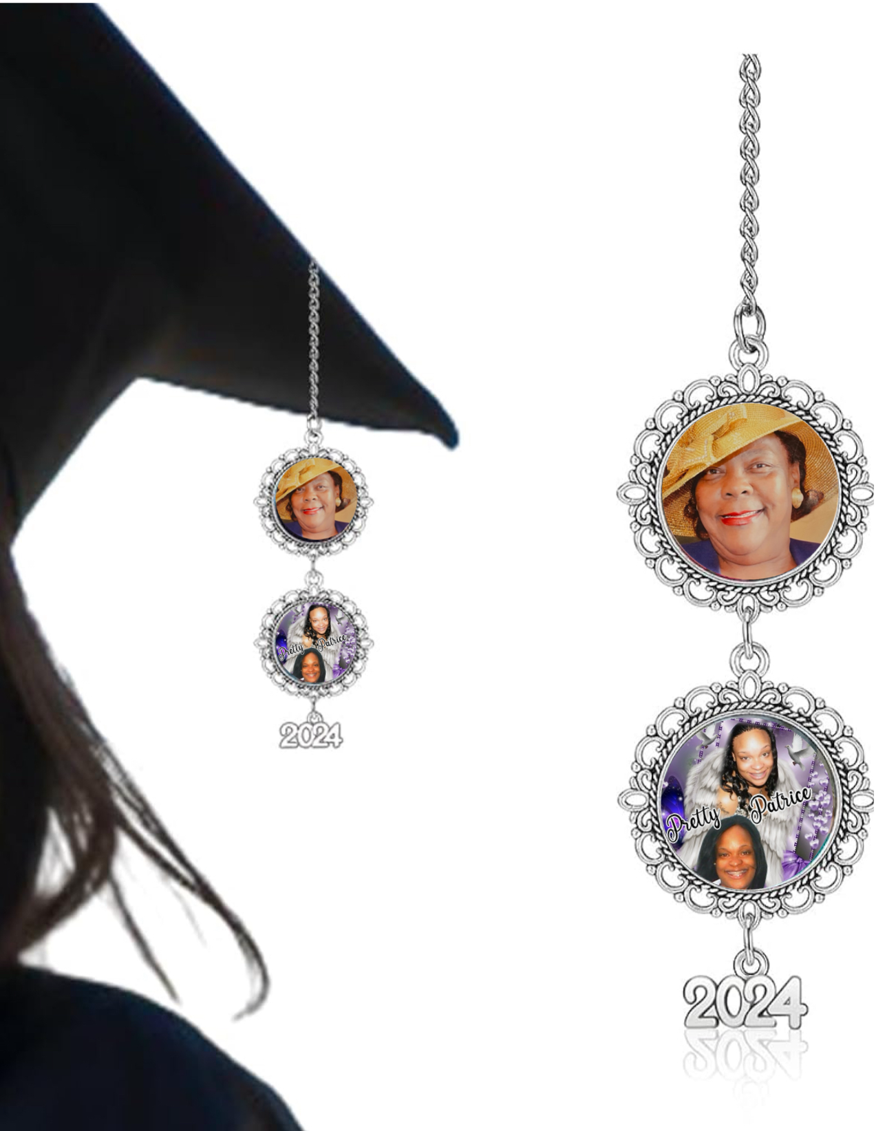 Sublimation Graduation cap charm (multiple variants)