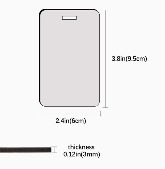 Sublimation Double Sided MDF rectangular hall pass/ luggage tag /id tag/ backpack tag