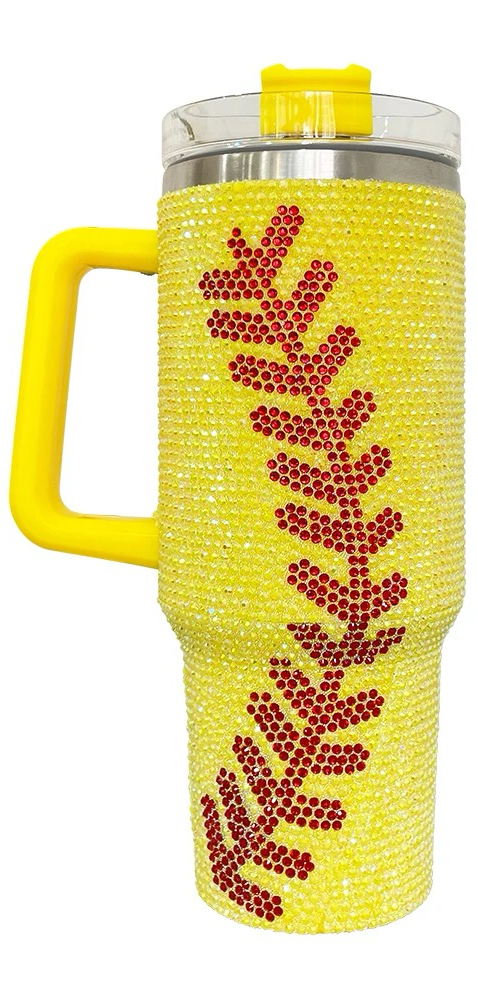 40oz baseball ⚾ or softball 🥎 / rhinestone