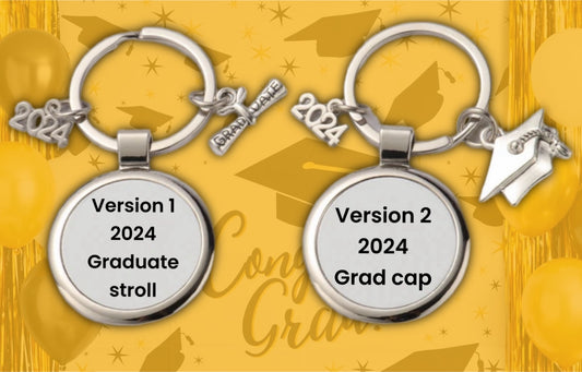 Sublimation graduation keychain