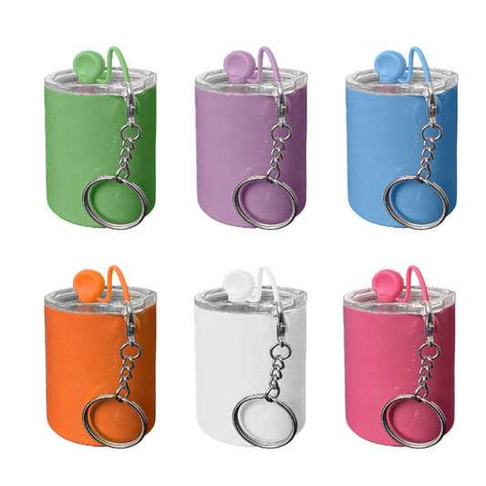 Sublimation 3oz STRAIGHT mini tumbler shot keychain