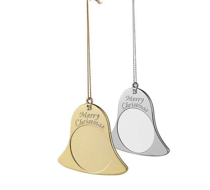 Sublimation bell alloy metal Ornaments