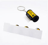 Sublimation film roll canister keychain
