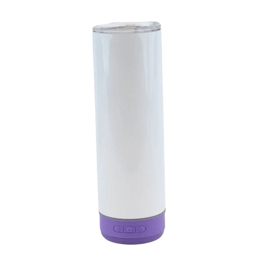 20 oz Skinny Sublimation BLUETOOTH SPEAKER Tumbler