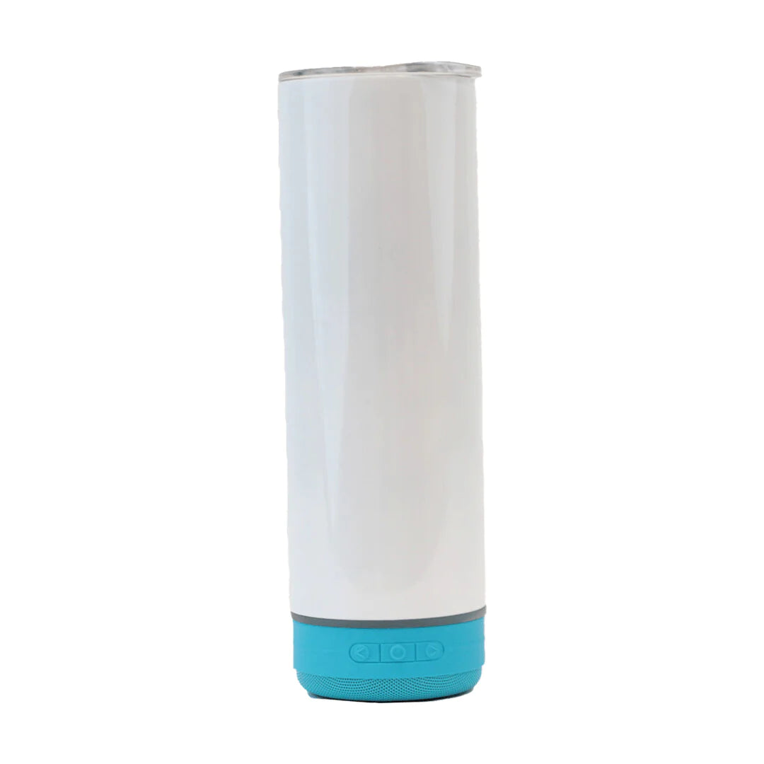 20 oz Skinny Sublimation BLUETOOTH SPEAKER Tumbler