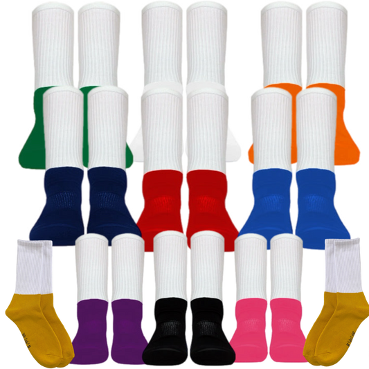 KIDS Sublimation Socks with Colored Foot Single Pair