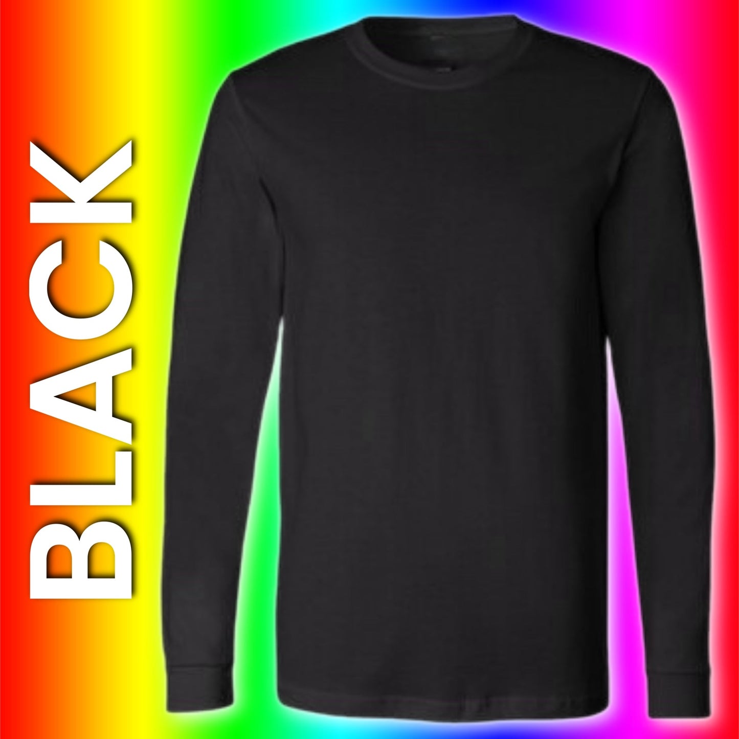 LONG SLEEVE  Colored cotton feel Unisex Basic (light weight) Sublimation T-shirt