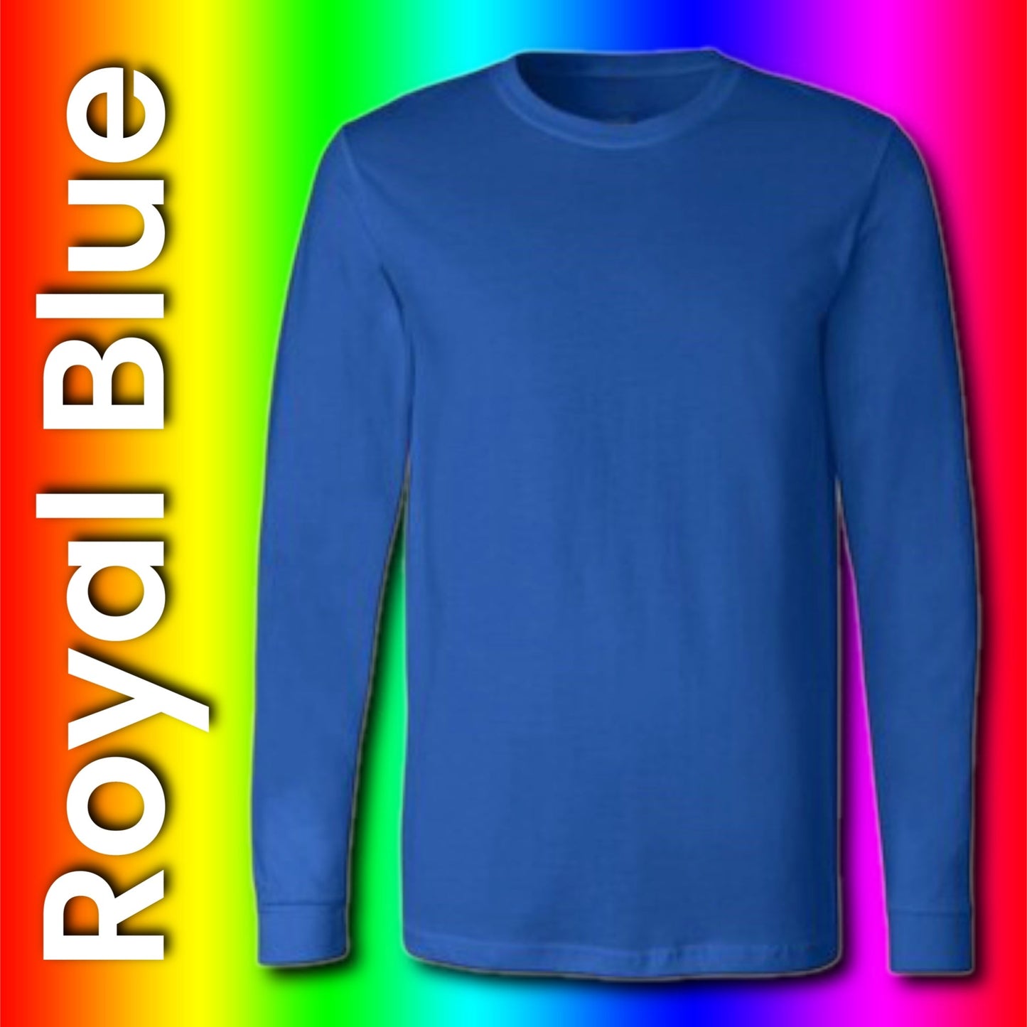 LONG SLEEVE  Colored cotton feel Unisex Basic (light weight) Sublimation T-shirt