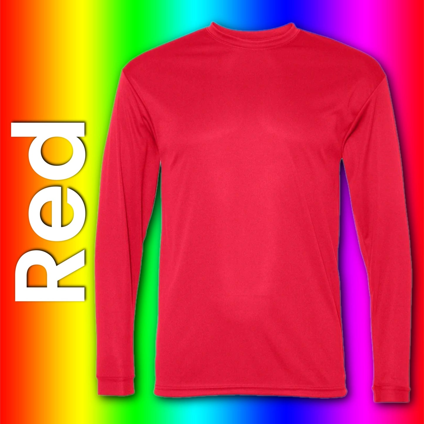 LONG SLEEVE  Colored cotton feel Unisex Basic (light weight) Sublimation T-shirt