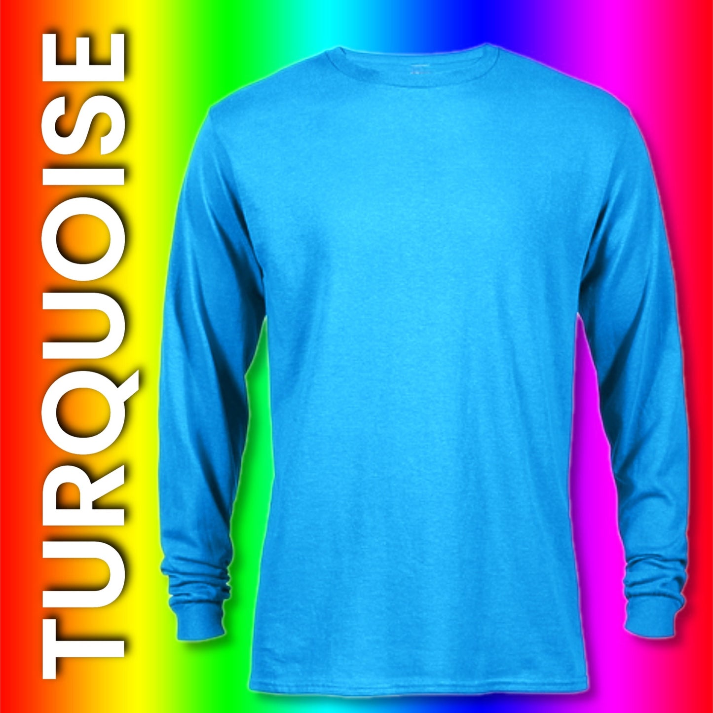 LONG SLEEVE  Colored cotton feel Unisex Basic (light weight) Sublimation T-shirt