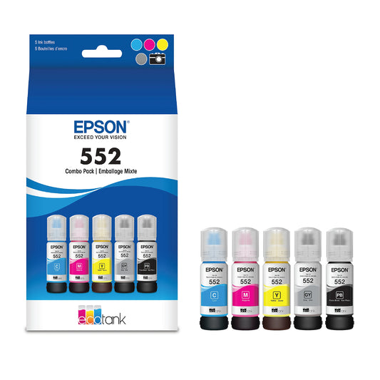 Genuine Epson EcoTank 552 PIGMENT  Ink(NOT SUBLIMATION) WITHOUT BOX