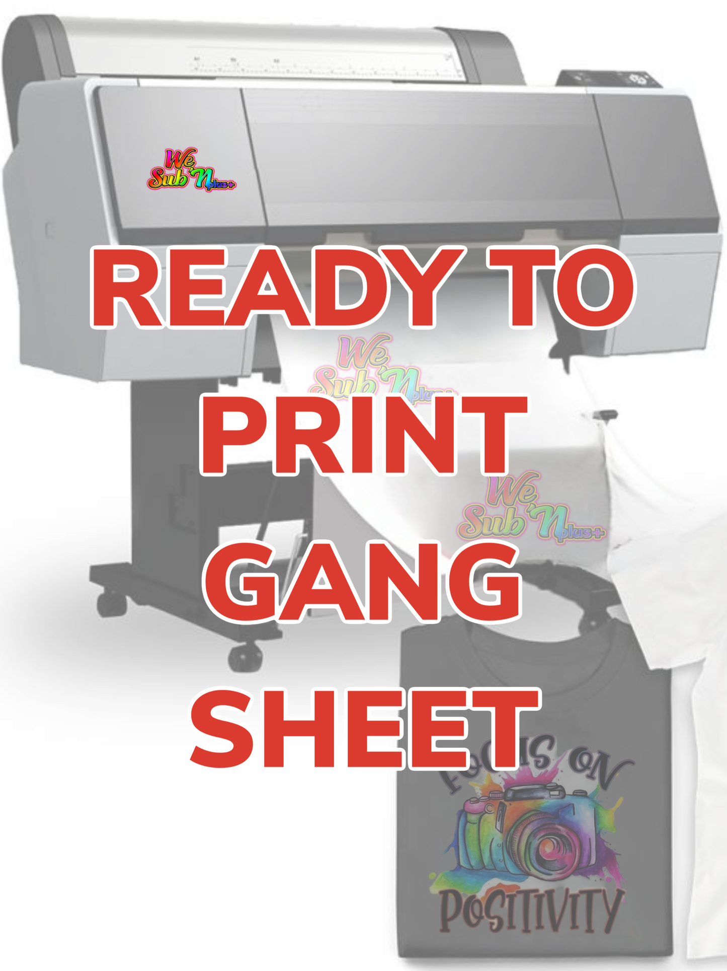 Custom READY TO PRINT dtf gang sheet Orders placed before 8am will be available same day