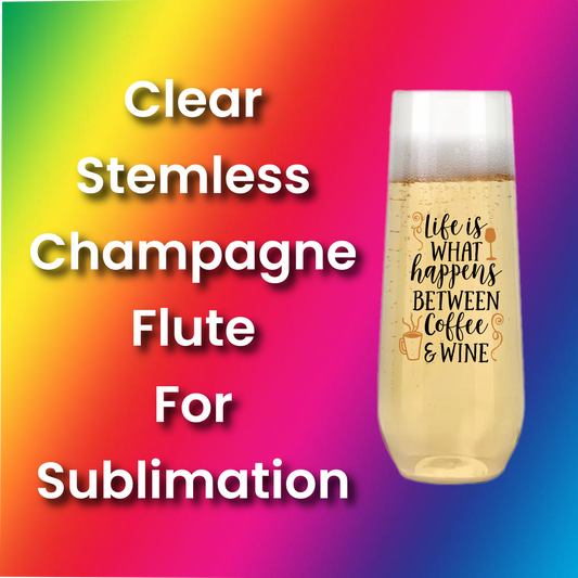 10 oz Stemless Champagne Flute For Sublimation