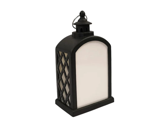 Sublimation plastic lantern center piece with artificial candle