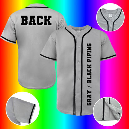 Ladies color  We Sub’N™️ INTERLOCK  premium Baseball jersey blank