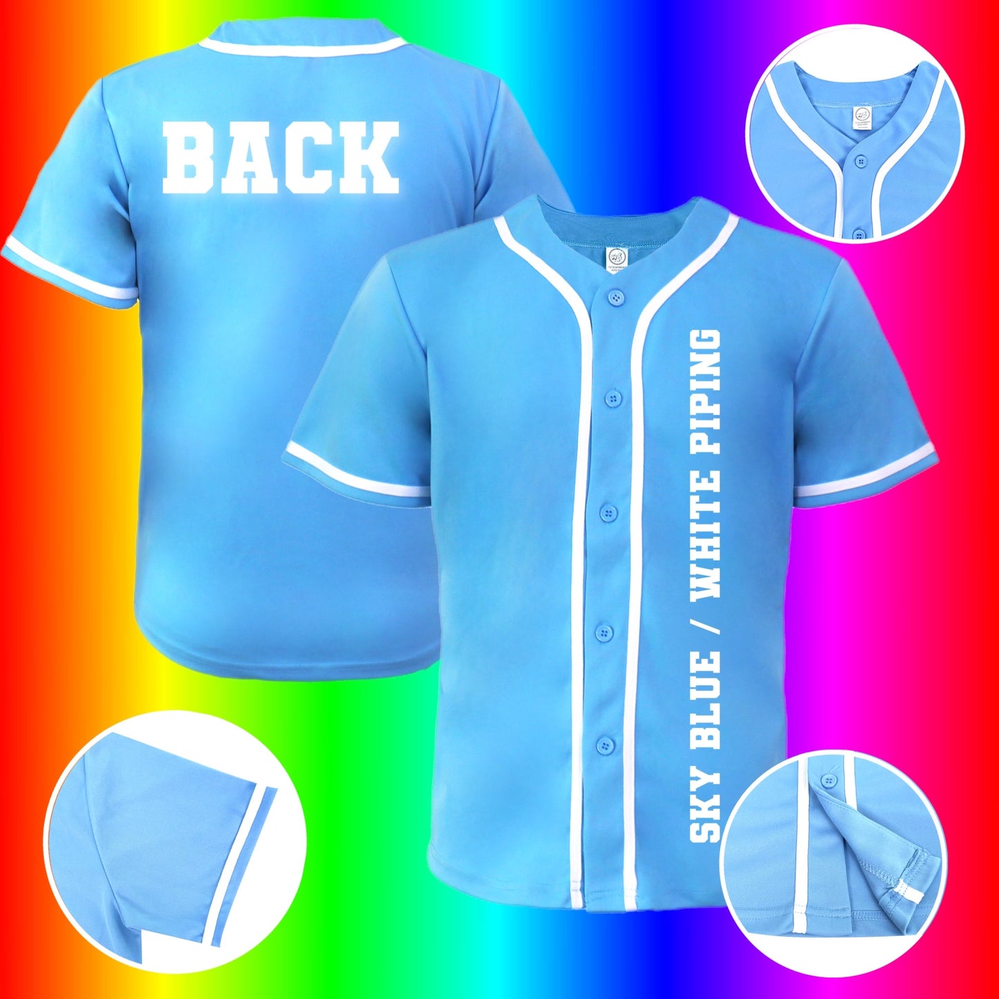 Ladies SUBLIMATION WHITE We Sub’N™️ INTERLOCK  premium Baseball jersey blank