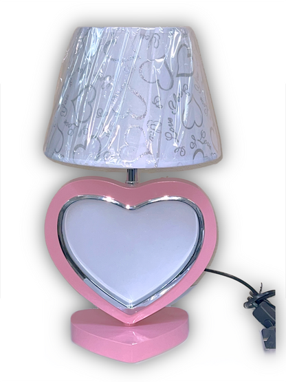 PLEASE READ Sublimation rotating double sided heart lamp