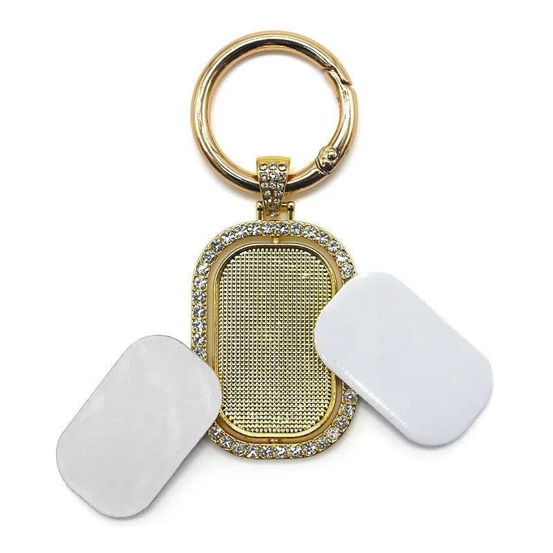 Sublimation rotating keychain (dog tag)