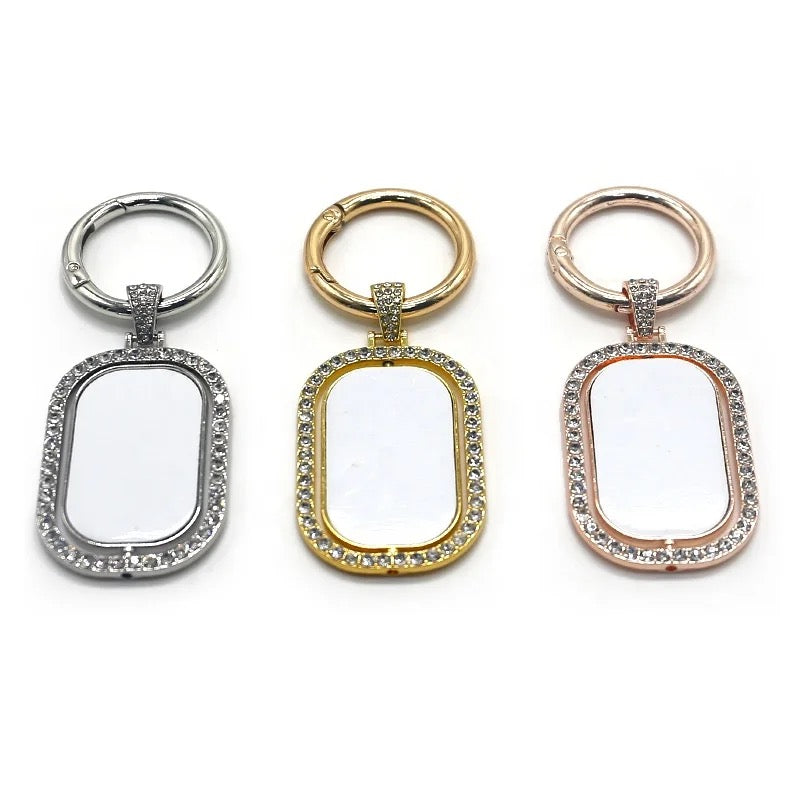 Sublimation rotating keychain (dog tag)