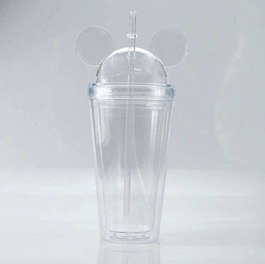 16 ounce 450ml clear double walled acrylic tumbler