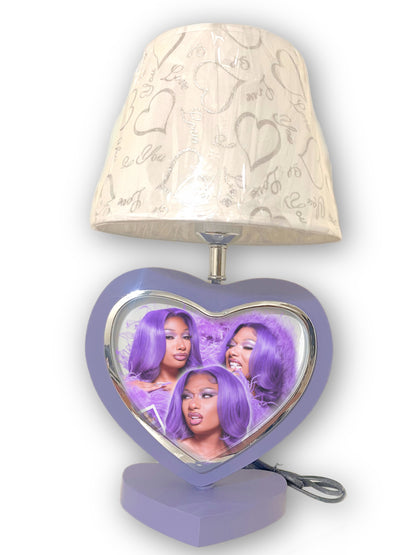 PLEASE READ Sublimation rotating double sided heart lamp