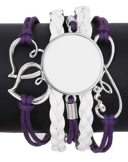 Sublimation braid style Bracelet (Blank)