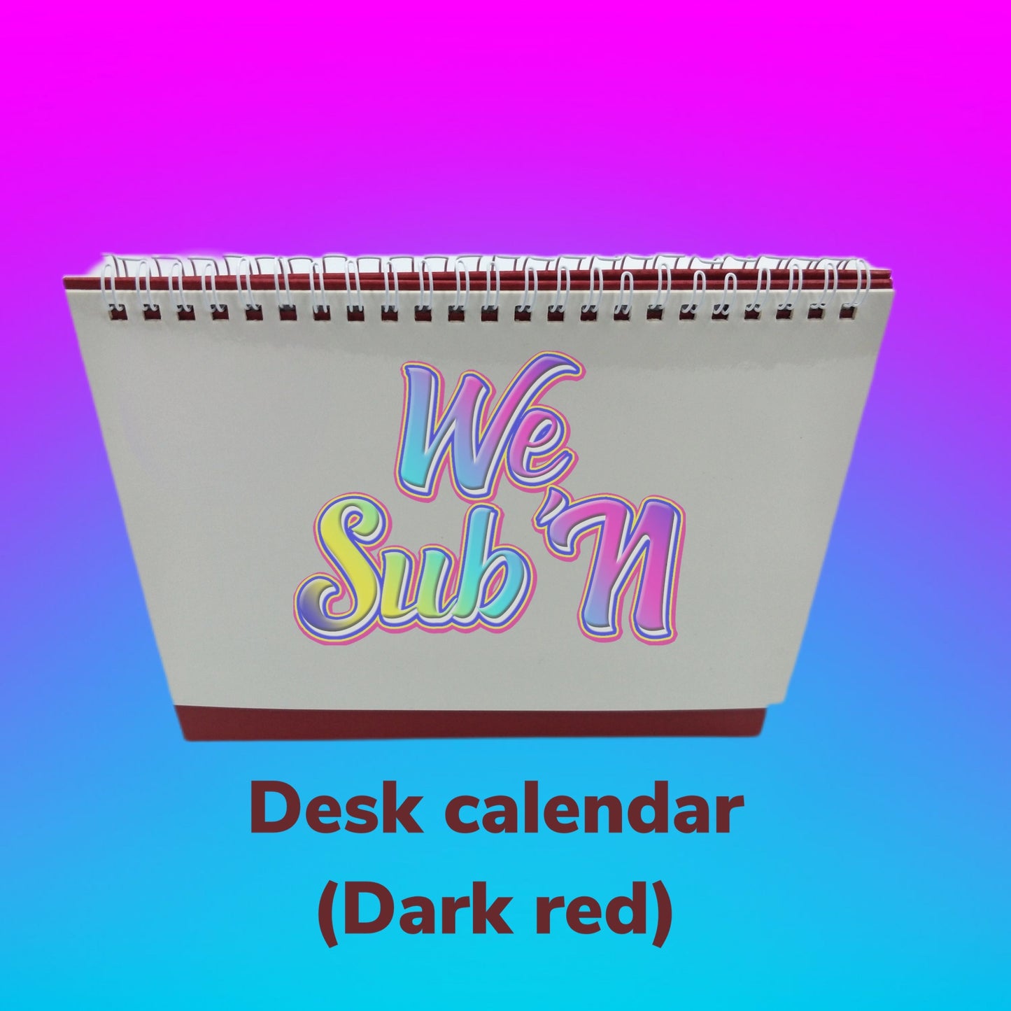 desk calendar blank 8inch