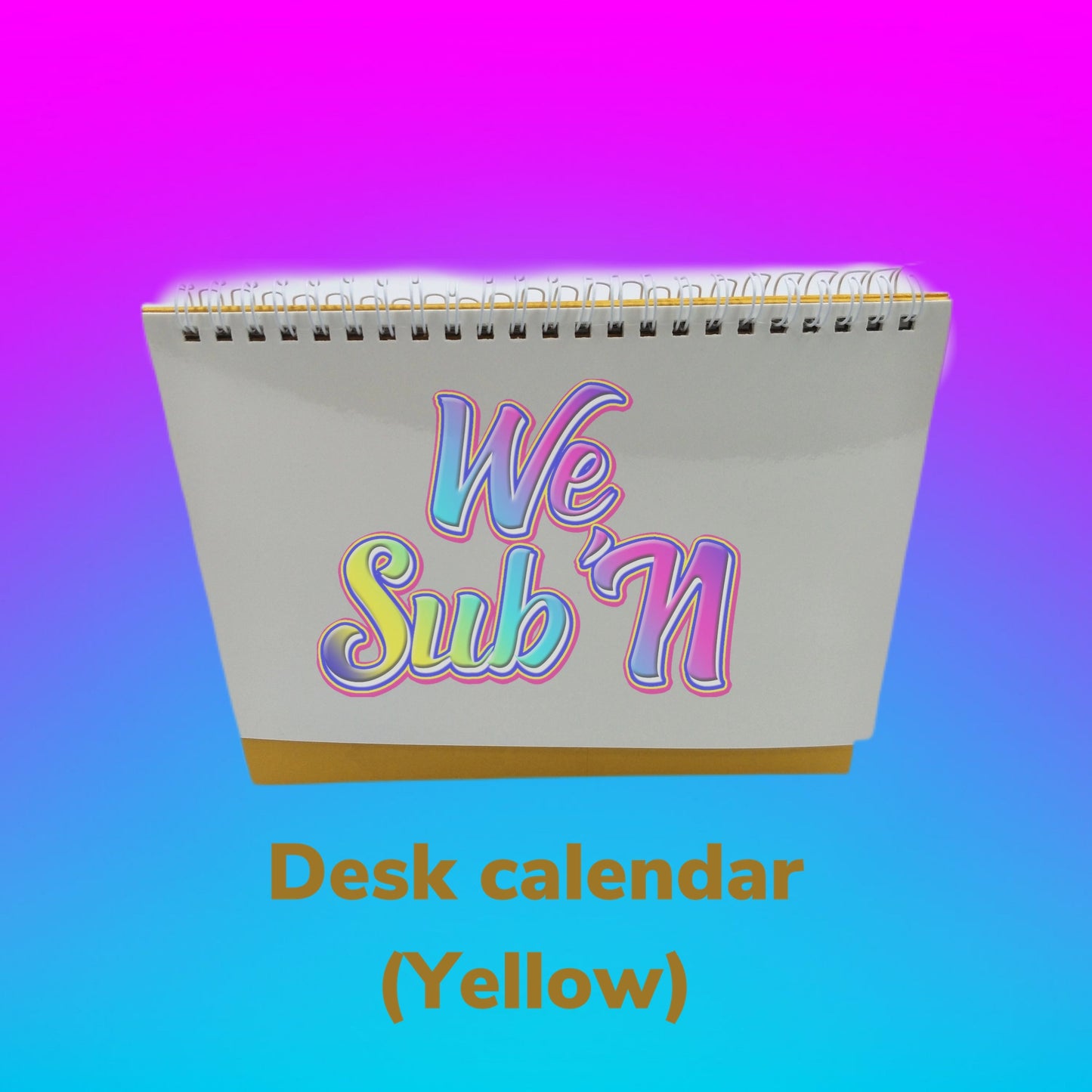 desk calendar blank 8inch