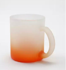 11 Oz Sublimation ombré Color Frosted  Glass MUG