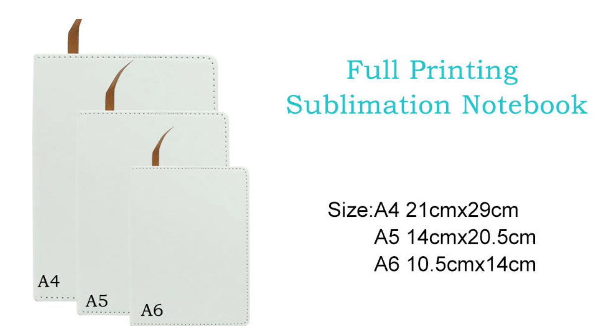 A4 Large Glossy Sublimation Journal/Notebook –