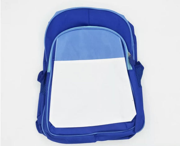 TWO TONE BLUE Sublimation BIG KIDS Backpack
