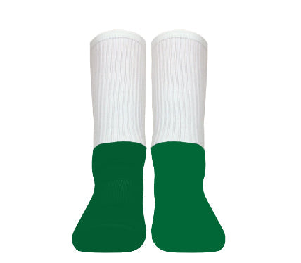 Updated Sublimation Socks with Colored Foot Single Pair