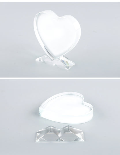 Sublimation heart crystal