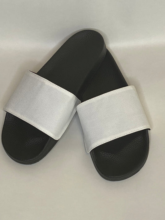 BLACK ADULT Sublimation Slides /  Sandal