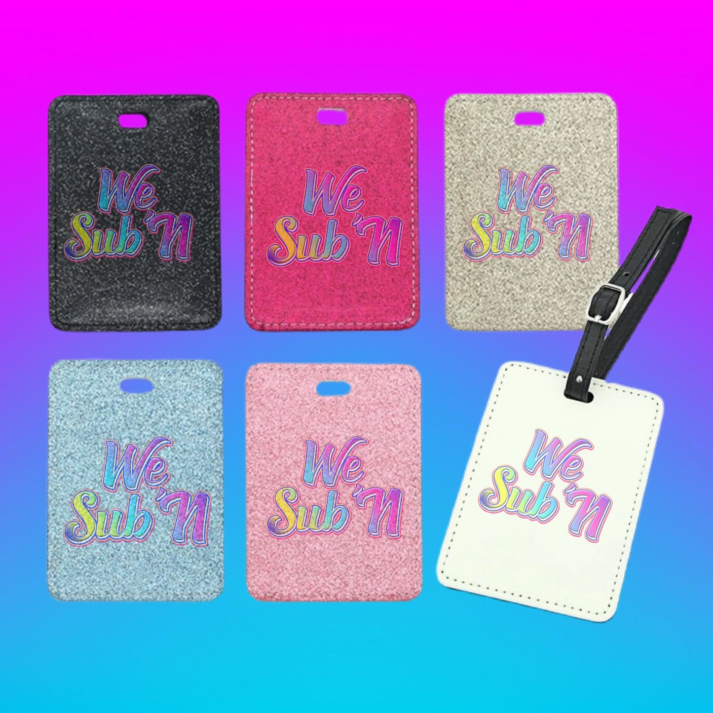 Sublimation Luggage Tag /hall pass/ viral memorial keychain/ backpack tag