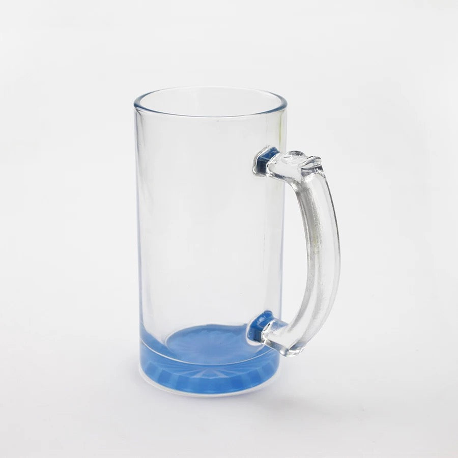 Sublimation color pop clear beer mug