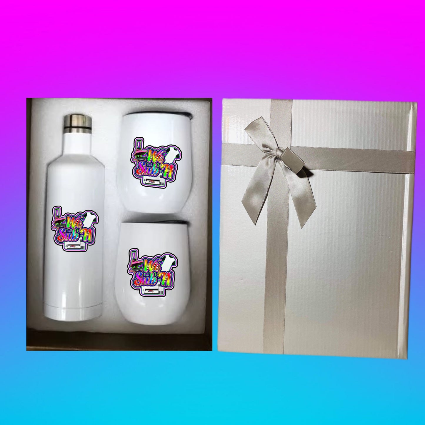 Sublimation Wine Set with FREE gift box 500 ML