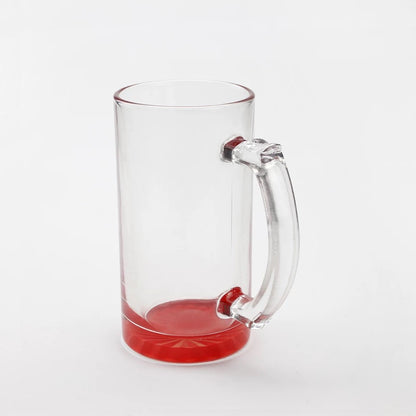 Sublimation color pop clear beer mug