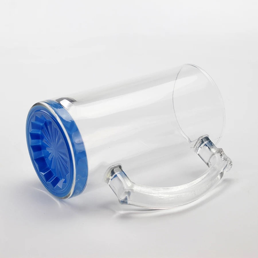 Sublimation color pop clear beer mug