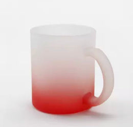 11 Oz Sublimation ombré Color Frosted  Glass MUG