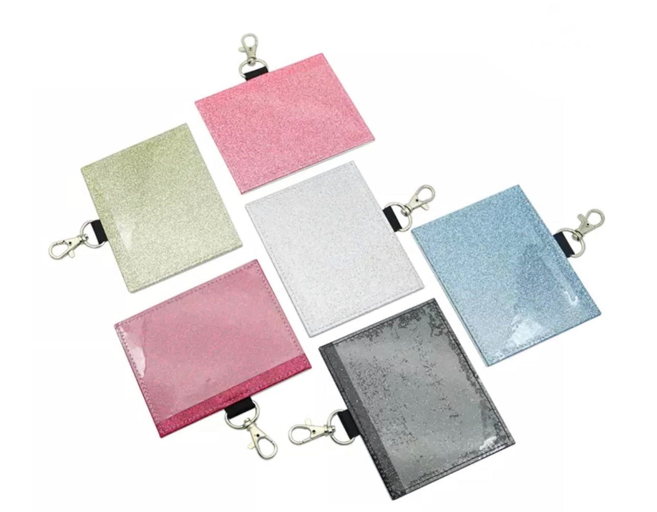 Sublimation  Card holder Protector 4x3, Leather Clear Sleeve Hall pass/ ID TAG /