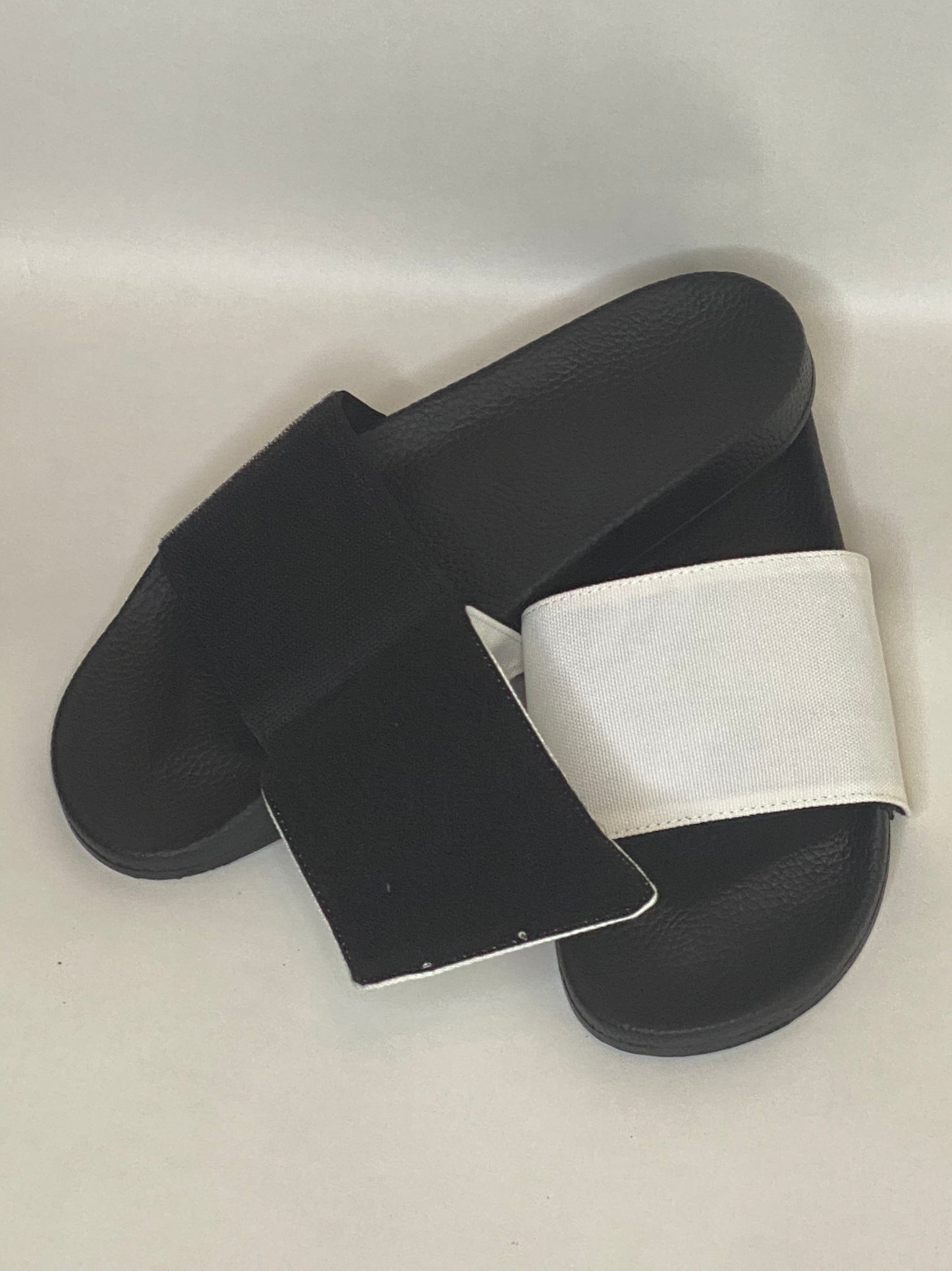 BLACK ADULT Sublimation Slides /  Sandal