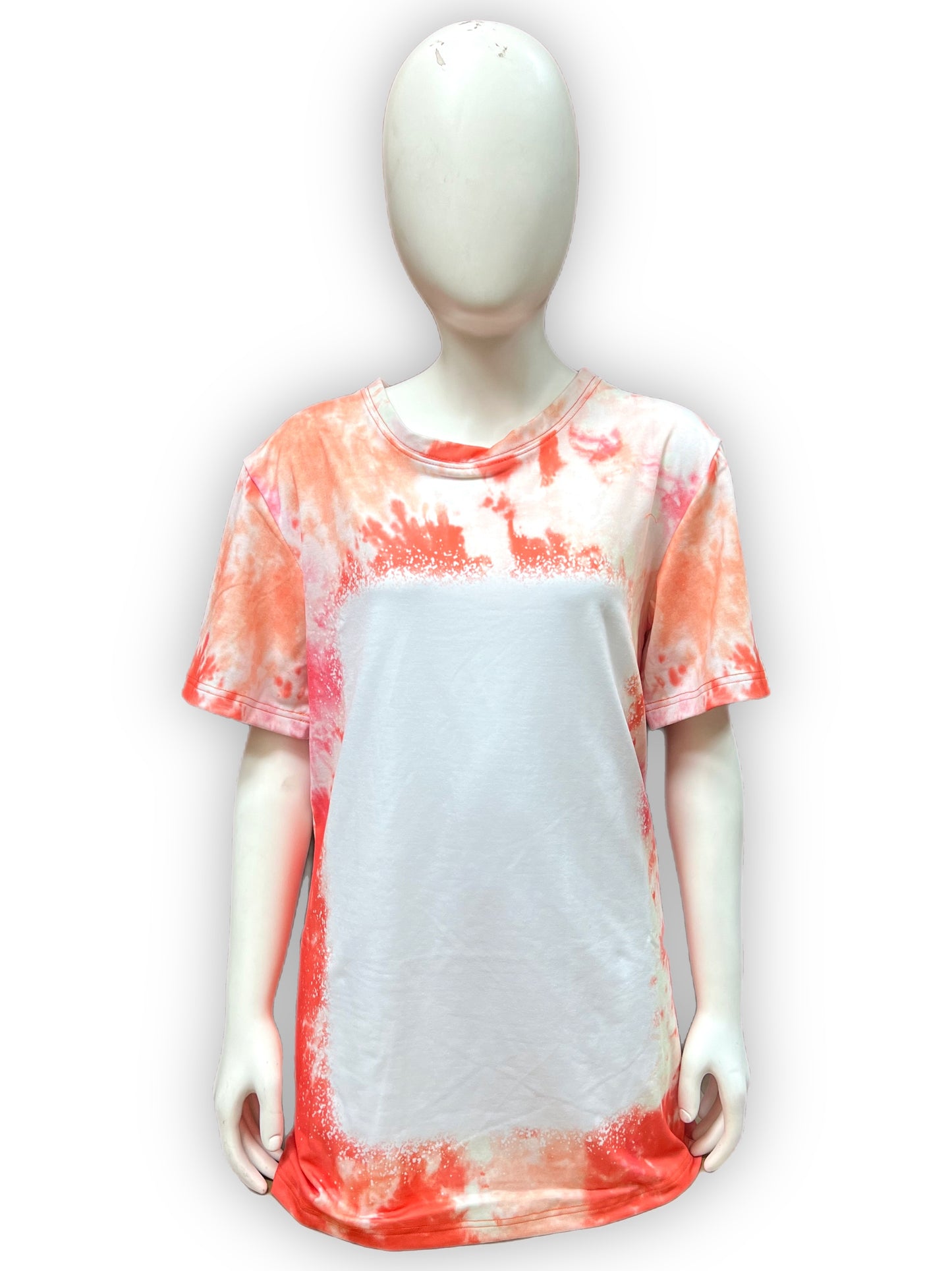 Sublimation Faux bleach tie dye shirt