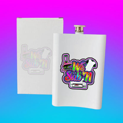 Sublimation 8oz Stainless Steel Hip Flask