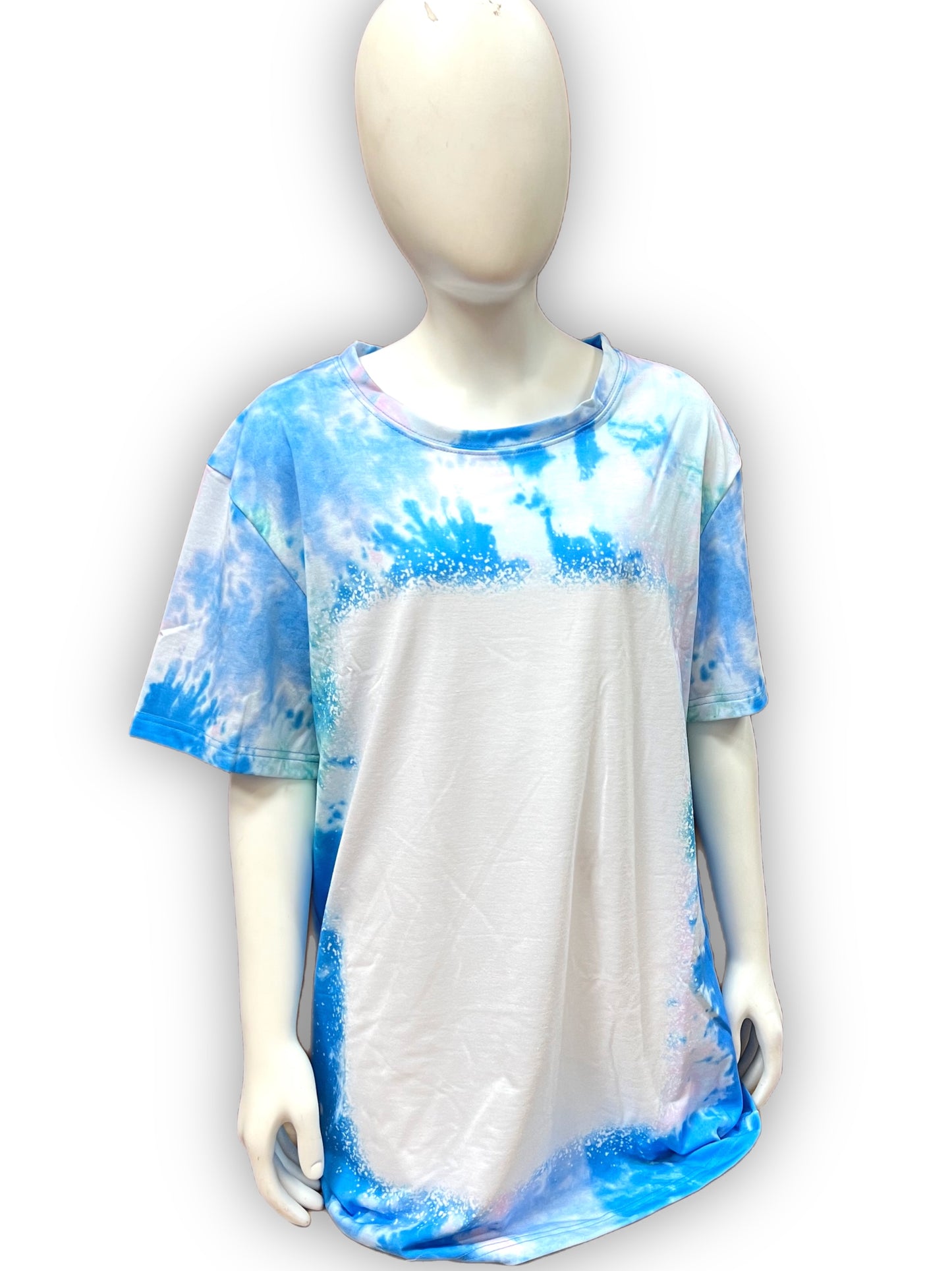 Sublimation Faux bleach tie dye shirt