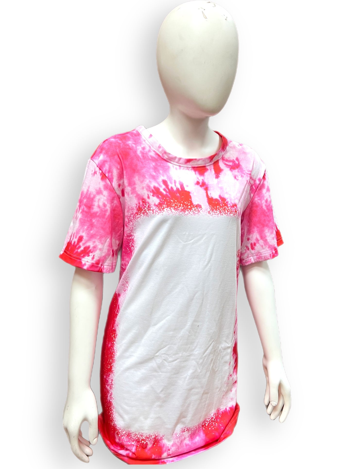 Sublimation Faux bleach tie dye shirt