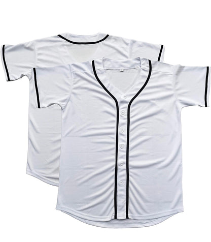 Sublimation baseball jersey(mesh) WITH BLACK PIPING